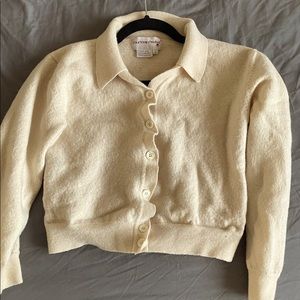 100% Wool cropped cardigan